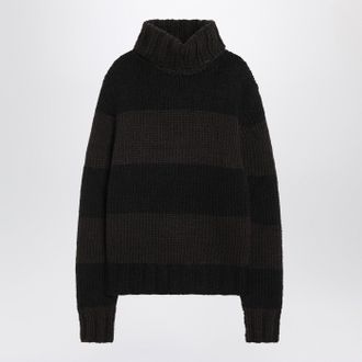 Dolce & Gabbana Dolce&Gabbana Striped Wool Blend Turtleneck Sweater