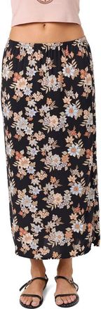 O'Neill Bellamy Bali Floral Midi Skirt in Black at Nordstrom, Size X-Small
