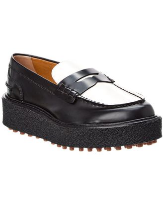 Tod's TodS Leather Platform Loafer