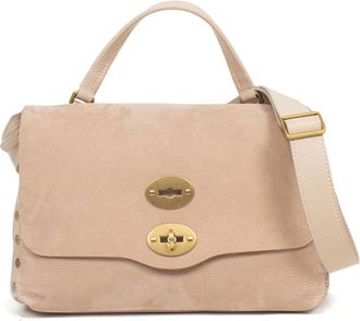 Zanellato Postina Jones Small - Dames - Handtassen - Beige - ONE Size - Leer - Tassen