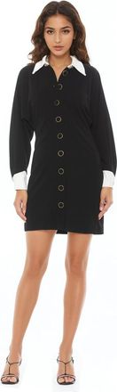 Alexia Admor Velvette Dress in Black/ivory at Nordstrom, Size 10