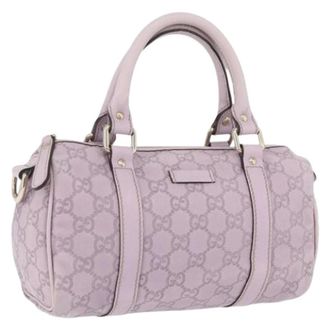 Gucci Pre-owned Mini Bags, female, Purple, Size: ONE SIZE Pre-owned Vintage Boston Bag