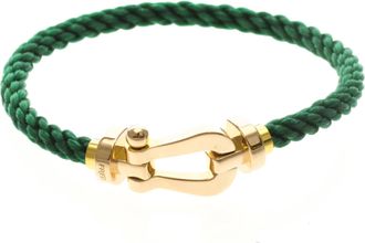 Fred Paris F Paris Force 10 Bracelet Woven Cord And 18K pink pink_ Bracelet Jewelry (Pre-Owned)
