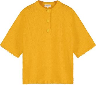 Fab By Fabienne Chapot Coco Pullover - Dames - Ronde hals truien - Geel - S - Wol - Truien & Vesten