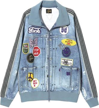 Needles Giacca sportiva denim - Blu
