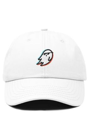 Dalix Ghost Life Embroidered Casual Cap in White at Nordstrom