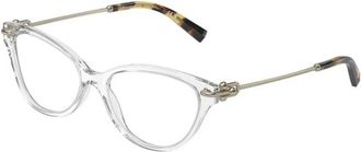 Tiffany & Co. Kristallen Glazen - Dames - Brillen - Wit - 54 MM - Accessoires