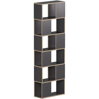 Vicco Separador De Ambientes Eneos, Antracita/roble, 60 X 186 Cm, Vicco