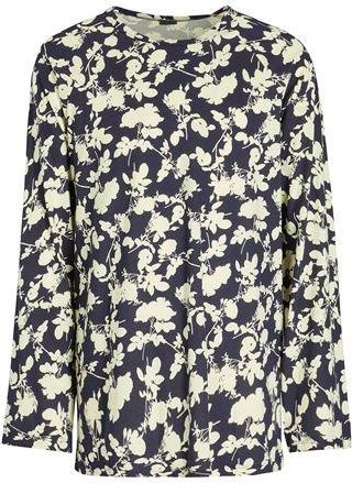 8 by YOOX PRINTED COTTON LONG SLEEVES TEE
