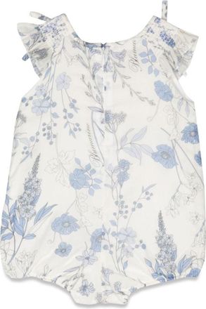 Blumarine Floral Cotton Romper - Multicolor
