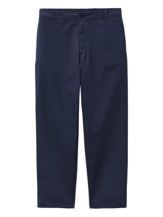 Carhartt Work in Progress logo-patch trousers - Blue