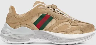 Gucci Mens Gucci 2.0 Sneaker, Brown, GG Canvas