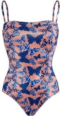 Vilebrequin Bustier One-piece Swimsuit Disco Butterflly in Blush at Nordstrom, Size X-Small