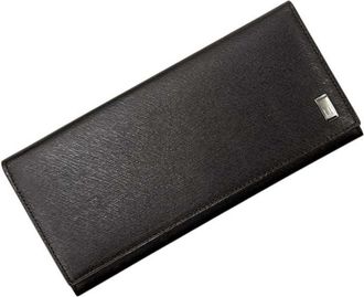 Dunhill Brown Dark Brown Leather Long Wallet (Bi-Fold) (Pre-Owned)