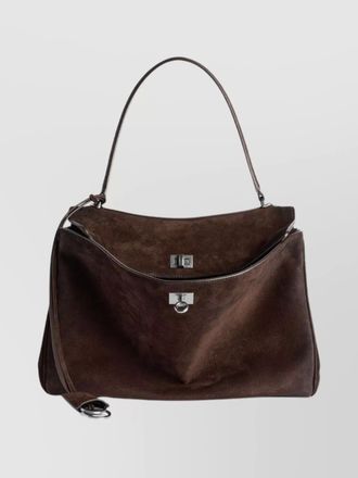 Balenciaga rodeo medium leather shoulder bag