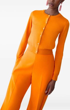 Carolina Herrera Cardigan girocollo - Arancione
