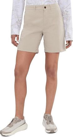 Royal Robbins Wilder Shorts Womens Shorts Light Khaki : 16 7, Cotton/Elastane