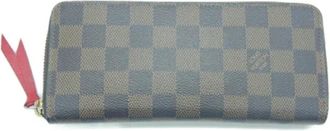 Louis Vuitton Pre-owned Canvas Portemonnee - unisex - Vintage Accessoires - Bruin - ONE Size - Vintage
