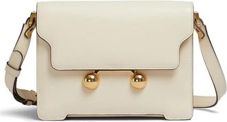 Marni Medium Trunkaroo Schoudertas - Dames - Schoudertassen - Beige - ONE Size - Leer - Tassen