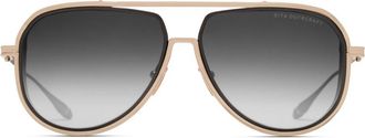 Dita Eyewear Outrcraft Gradient Tinted Sunglasses with Double Bridge Metal Frame