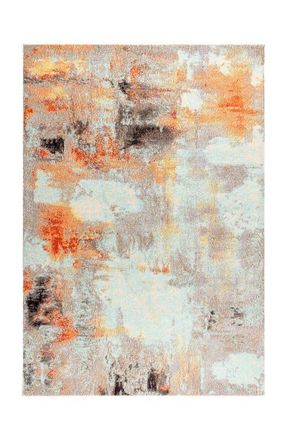 Jonathan Y Designs Contemporary POP Modern Abstract Vintage Area Rug in Oranve/ivory at Nordstrom, Size 5Ft 0In X 8Ft 0In