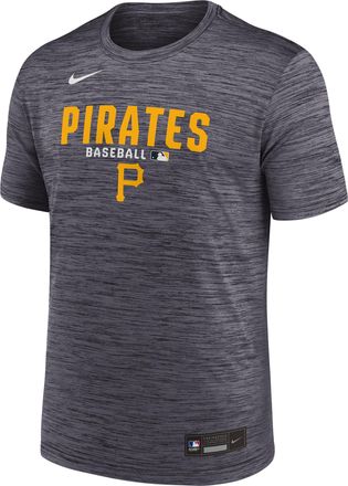 Nike Pittsburgh Pirates Authentic Collection Nike Mens Dri-FIT MLB T-Shirt in Black | 02ER00APTB-RMG