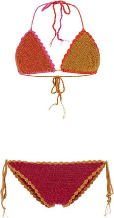 Rose Carmine Bikini a triangolo - Arancione