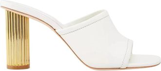 SIMKHAI Winston Mule - Dames - Muiltjes - Wit - 36 EU - Leer - Schoenen