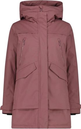 F.lli Campagnolo Cmp, Fitness, Dames, Roze, 2Xs, Leer, Parka Fix Hood