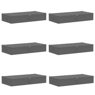 vidaXL Caja De Almacenamiento 6 Uds. Tejido No Tejido 100 X 50 X 18 Cm Vidaxl