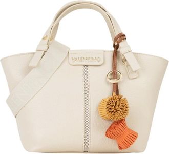 Mario Valentino Tote Bags, female, Beige, Size: ONE SIZE Sac Cabas Hybris Re