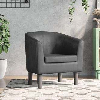 vidaXL Vidaxl - Sill&oacute;n Cuero Sint&eacute;tico Gris