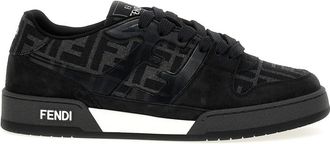 Fendi Black Logo Lace Up Sneakers