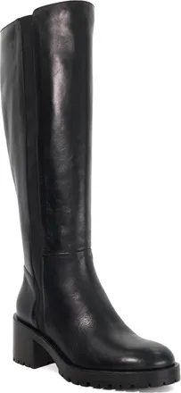 Dune London Womens Ladies Taisy - Leather Knee High Boots - Black - Size UK 5