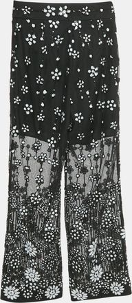 Self Portrait Black Sequined Deco Trousers