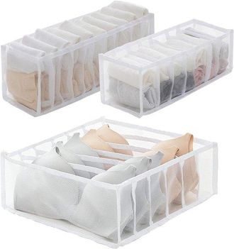 OEM Organizador De Cajones Para Ropa Interior Y Calcetines - Cajas De Almacenamiento De Armario Con Compartimentos Y Gran Capacidad