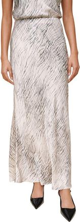 Bella Dahl Animal Print Bias-Cut Maxi Skirt in Snow Tiger at Nordstrom, Size X-Small
