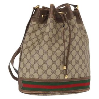 Gucci Borsa a secchiello in tela Pre-owned - - Pre-owned - Donna - Beige - ONE SIZE