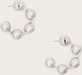 AllSaints Brass Ebby Hoop Earrings, Size: One Size