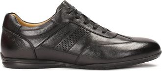 Kazar Casual halfschoenen voor heren in zwart - Heren - Veterschoenen - Zwart - 42 EU - Leer - Schoenen