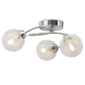 Berkfield Home Chic Ceiling Lamp for 3 G9 Bulbs 120 W in White