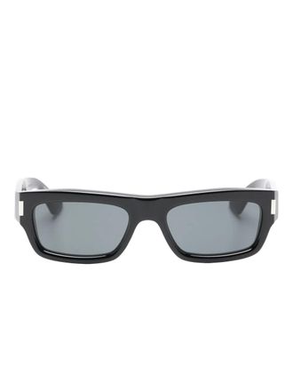 Saint Laurent Eyewear rectangle-frame sunglasses - unisex - Acetate - 53 - Black