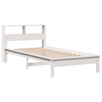 Berkfield Home Decorative Bookcase Bed without Mattress White 90x190 cm Single S