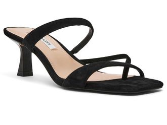 Steve Madden Ajay Womens Sandals Black Suede : 7.5 M, Leather