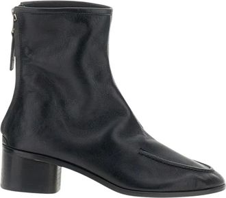 Hereu Schoenen, Dames, Zwart, 38 EU, Leer, Heeled Boots