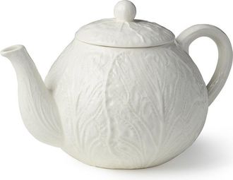 Certified International Le Jardin White Cabbage 3D Teapot