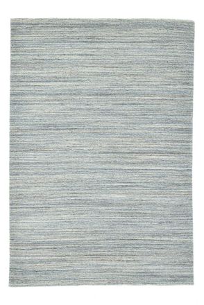 THEKO Alfombra de sal&oacute;n tejido a mano en viscosa y lana gris 250x350 cm