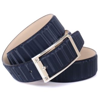 Anthoni Crown Lederg&uuml;rtel ANTHONI CROWN, Damen, Gr. 75, blau (dunkelblau), Leder, unifarben, G&uuml;rtel Lederg&uuml;rtel, in schillernder 3D-Optik