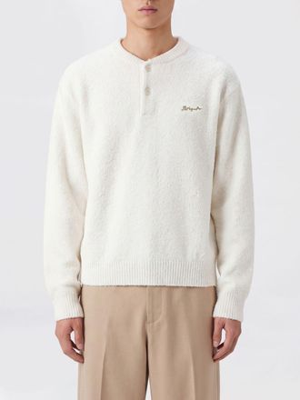 Axel Arigato Cotton-Blend Crewneck Sweater with Embroidered Logo on the Chest