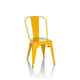 hjh OFFICE silla de comedor Metal Amarillo